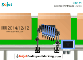 Inkjet Marking Stitched Printheads Box Coding