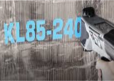 Light Blue Ink Large Industrial Stencil Two Inch