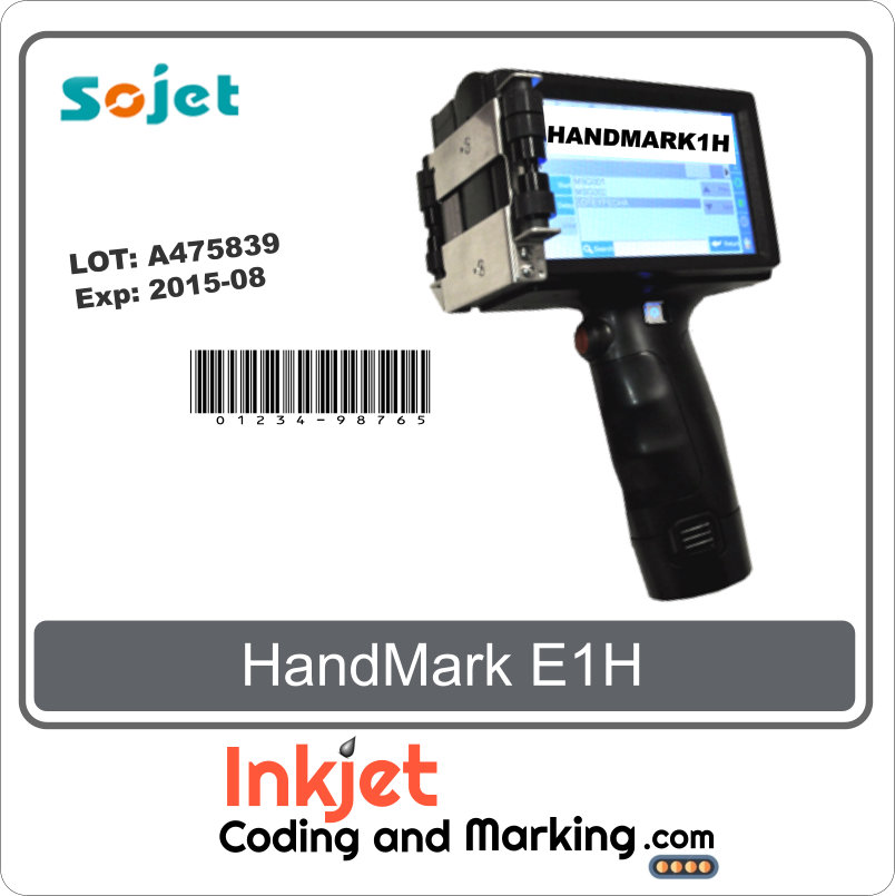 Sojet E1H HandMark Portable Inkjet Tech Handheld Printer