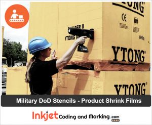 Heat Shrink Film Industrial - Military MIL-STD-129 Stencil Machine