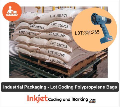 Woven Polypropylene Bags - Batch Lot Coding Printing