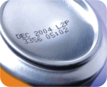 continuous inkjet printer for coding beer cans