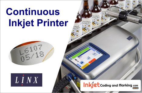 Continuous Inkjet Printer - Linx Printing Technologies