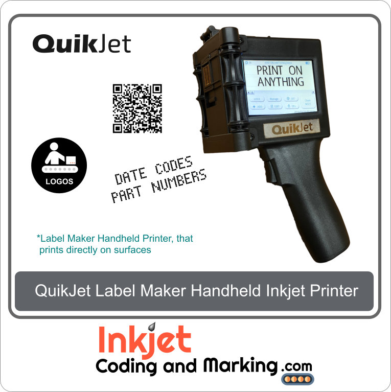 QuikJet Handheld Inkjet Printer for Plastic