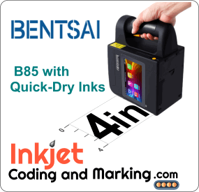 Bentsai Handheld Inkjet Printer B85 Four Inch Wide Format