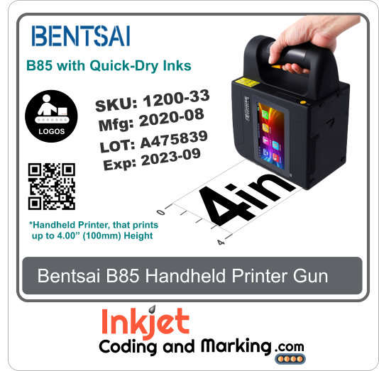 Bentsai Handheld Inkjet Printer Gun model B85