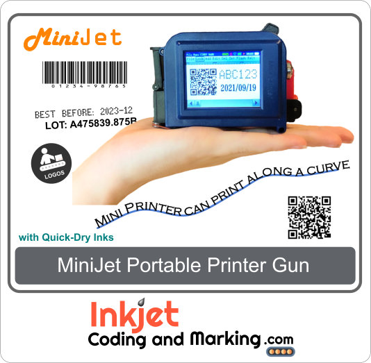 Portable Printer Gun MiniJet