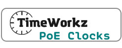 PoE Clocks by TimeWorkz